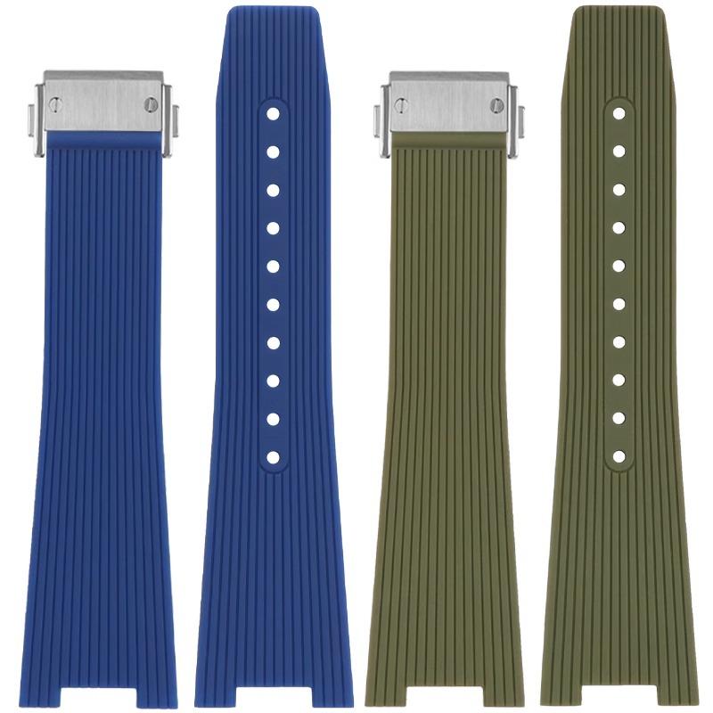 Classic High Qualiy Rubber Watchband For Bell & Ross INSTRUMENTS Watch Band BRX5R BR05 Sports Bracelet BR Notched 12mm Silicone Strap