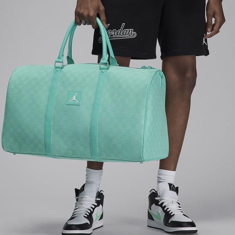 Jordan Monogram 40L Duffle Bag Emerald Rise Unisex Streetwear LM0759-E8G