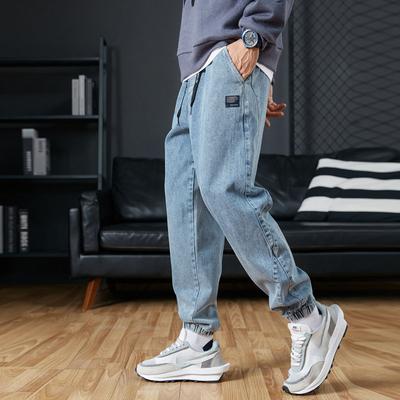 Veľké pánske Jogger Jeans 6XL 7XL 8XL Streetwear Čierna Modrá Ležérne Denim Cargo Nohavice Stretch Bavlna Zúžené Jeans Vrecovité nohavice