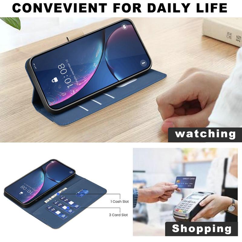 Flip Case For iPhone 16E 5G 2025 RFID Blocking Leather wallet Funda For iPhone 16 Plus 15 14 13 12 11 Pro Max Xs Xr 15+ Cover