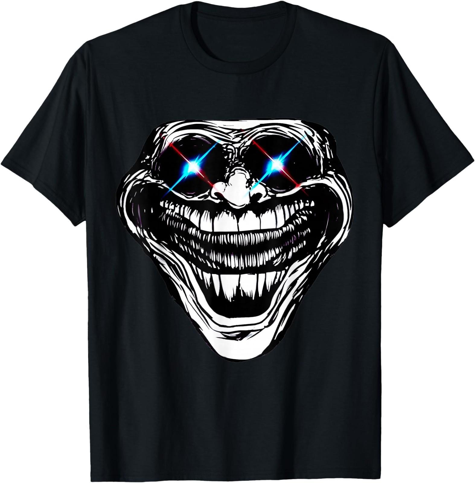 Funny Sigma Phonk Meme Scary Troll Face Those Who Know T-Shirt S
