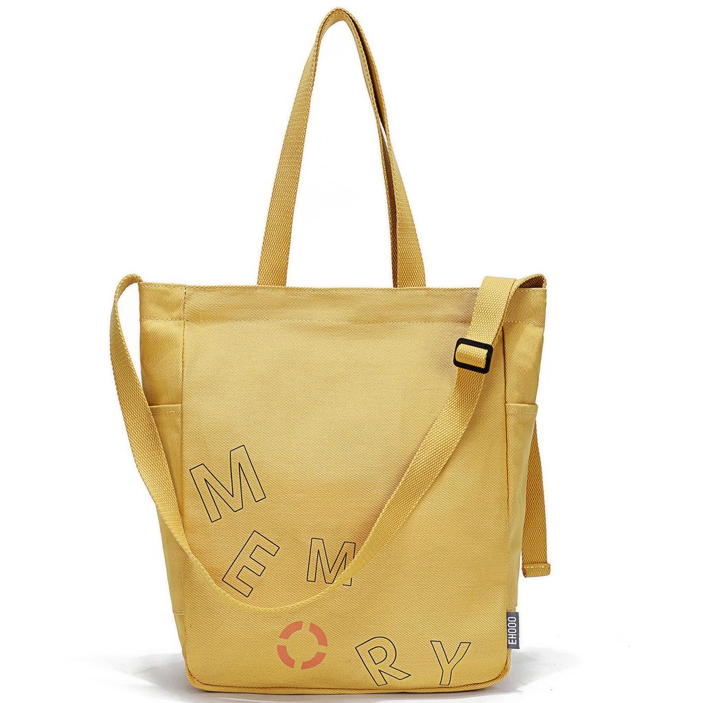 Spring Bag Canvas Bag Retro Washed Cloth Bag Bucket Bag Large Capacity Shoulder Bag