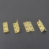 10 Pcs/Bag Brushed & Sealed Brass Hinges Jewelry Box Door Kitchen Cabinet Door Copper Hinges Small Box Exquisite Hinges