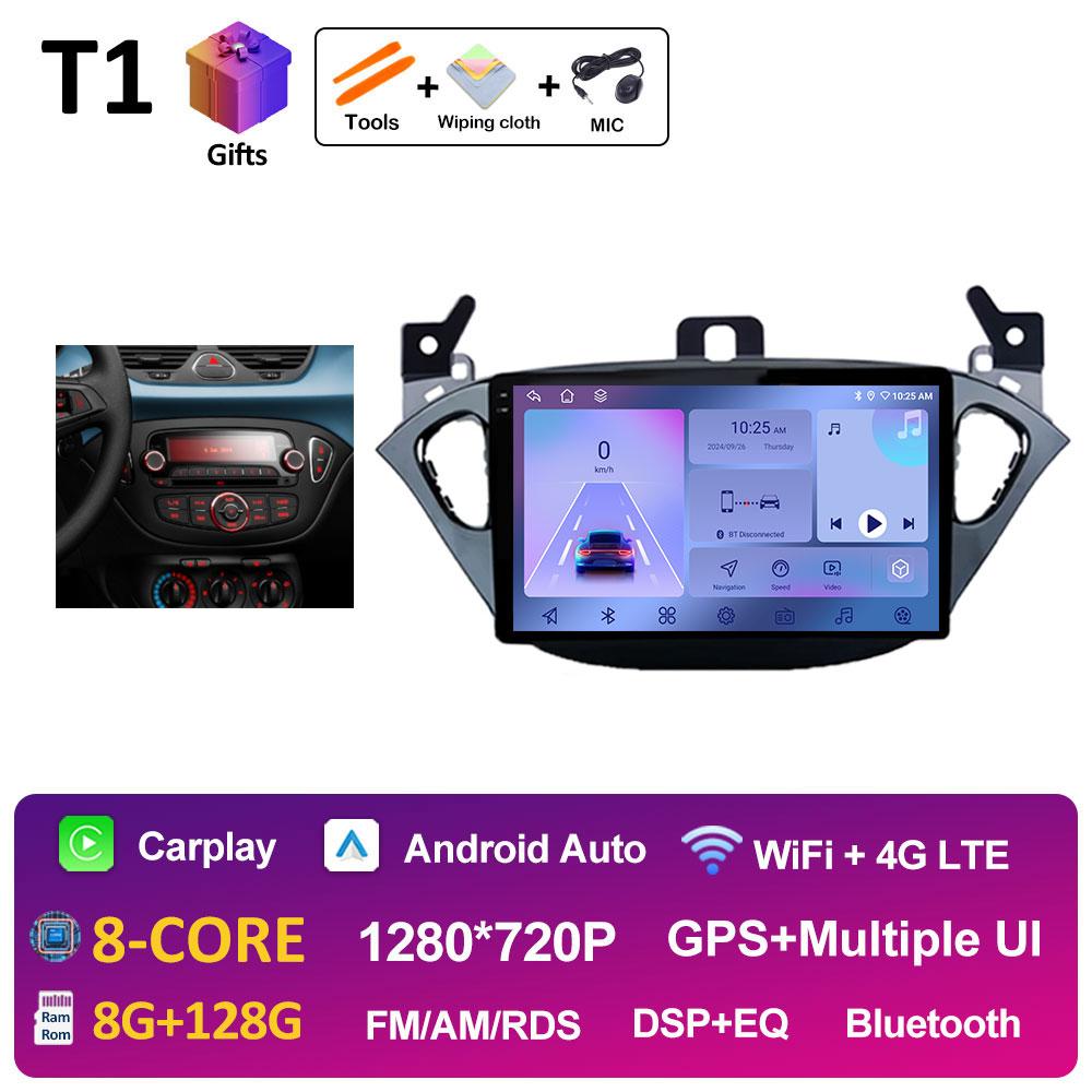 9 Inch Car Video For Opel Corsa E 2015 2016 2017 2018 2019 Radio Player Navigation GPS Wireless Carplay Cooling Fan Auto Tools