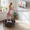 40" Foldable Fitness Trampoline Rebounder with Handle, Pink