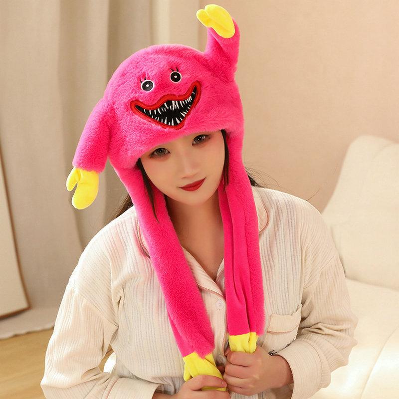 

Шляпа, которая двигает ушами, шапка с подушкой безопасности Бобби, плюшевая игрушка, детский подарок на один размер S (54-56cm) (install airbag to watch the video