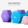 Dumbbells Set with Storage Rack, 2 X 1kg, 2 X 3kg, 2 X 5kg, Pink