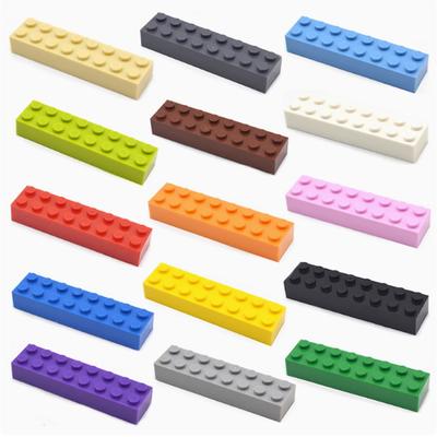 50pcs DIY Thick 2x10 Building Blocks, 16 Color Educational Creativity Compatible with 3006 Children's Plastic Toys