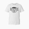Vintage Maine State TShirt Silhouette Pine Trees Unisex 100 Cotton Gift Tee