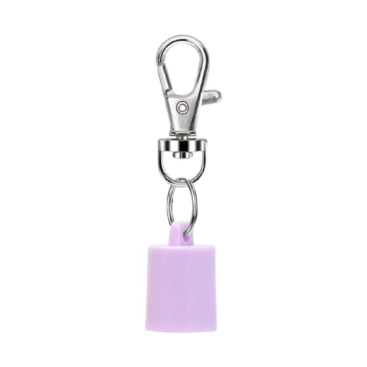 

Lip Balm Keychain Caps Fashionable Key Jewelry Convenient Hanging Ornament Suitable for Daily Use and Makeup Touch фіолетовий