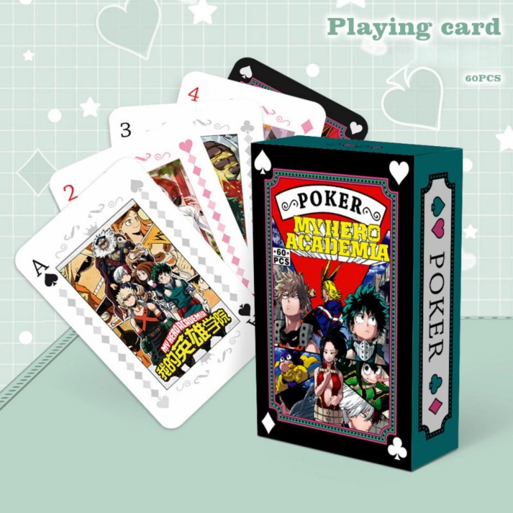 Anime Poker Toy Jujutsu Kaisen Board Game Cards NARUTO HUNTER×HUNTER Cosplay Hardcover Table Game Fans Birthday Gift