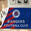 Rangers FC Print Flannel Blanket High Quality Warm Comfortable Cover for All Seasons Perfect for Gifts Home Decor