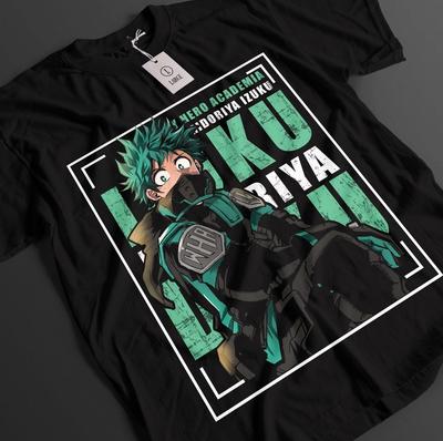 My Hero Academia Shirt Deku T-Shirt Bakugo All Might Top Todoroki MHA Unisex T-Shirt