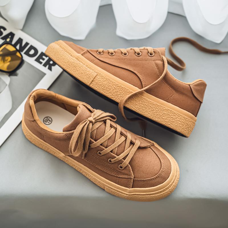 

Мужская мода, повседневная низкая обувь для скейтбординга, удобные кроссовки для мальчиков, студенты, трендовая мягкая подошва, классическая дышащая нескользящая спортивная обувь 44 верблюд