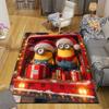 1Pc Merry Christmas Minions Rug Office Carpet Indoor Outdoor Doormat Nonslip Soft And Comfortable Living Room Christmas Halloween Gift D91845