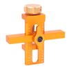 Cabinet Door Mounting Jig Aluminum Alloy Drillable Cabinet Door Positioner with 8mm Drill Bit for Woodworking Projects