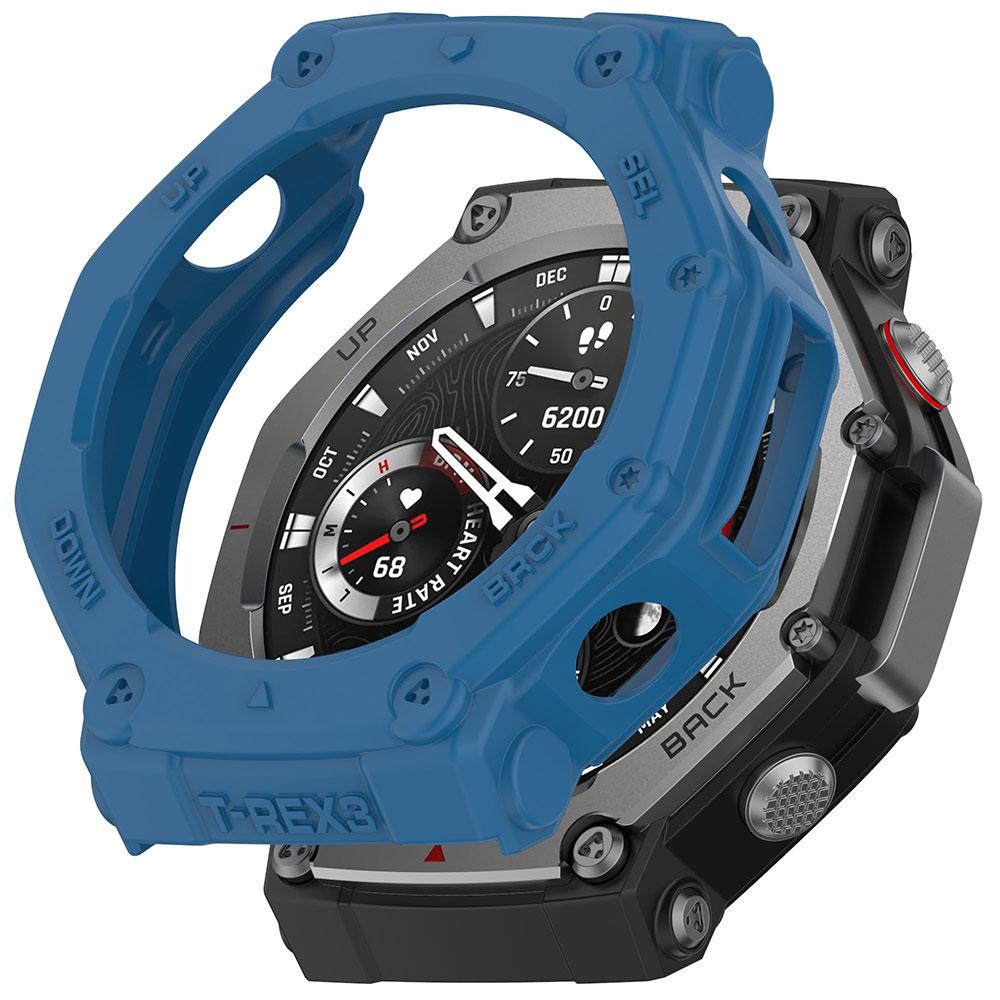 TPU Protective Case + Glass Film For Amazfit T-Rex 3 Smart Watch Cover Soft Silicone Bumper Shell Huami Amazfit Trex3 Protector