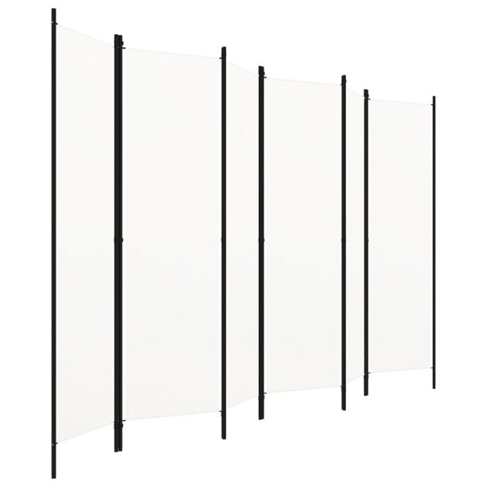 VidaXL Cloison de Séparation 6 Panneaux Séparateur de Pièce Diviseur Ecran d'Intimité Paravent Chambre à Coucher Maison 320727