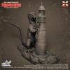 Ray Harryhausen Rhidosaurus scale unpainted plastic model kit X-Plus 1/72