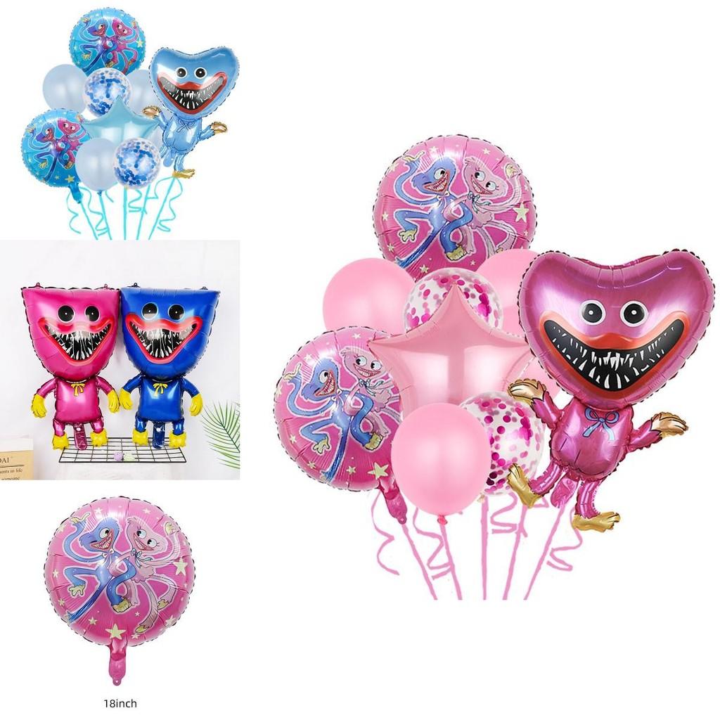 Bunte Poppy Playtime Partyballons mit Huggy Wuggy Ungiftig und sicher für Kinder und ältere Menschen