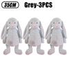 35cm Stuffed Long Ear Rabbit Soft Plush Toy Cute Bunny Cartoon Animal Sleeping Doll Kids Baby Soothing Doll Birthday Easter Gift