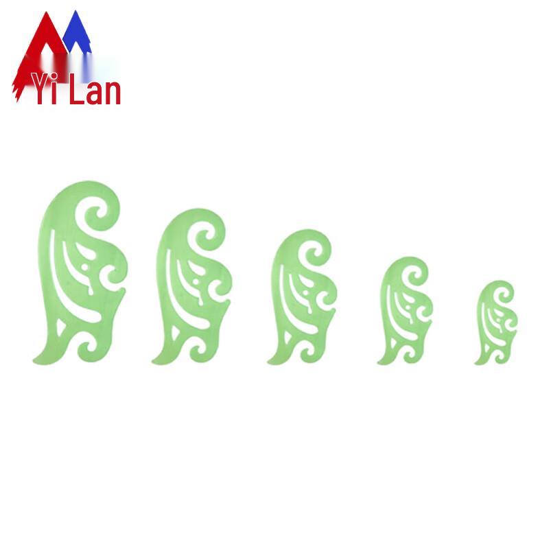 Yilan Cloud Curve Ruler 5-Piece Drawing Tool Set