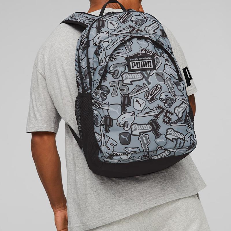 New PUMA Fabric Backpack Regular Unisex Light Gray 079133-10