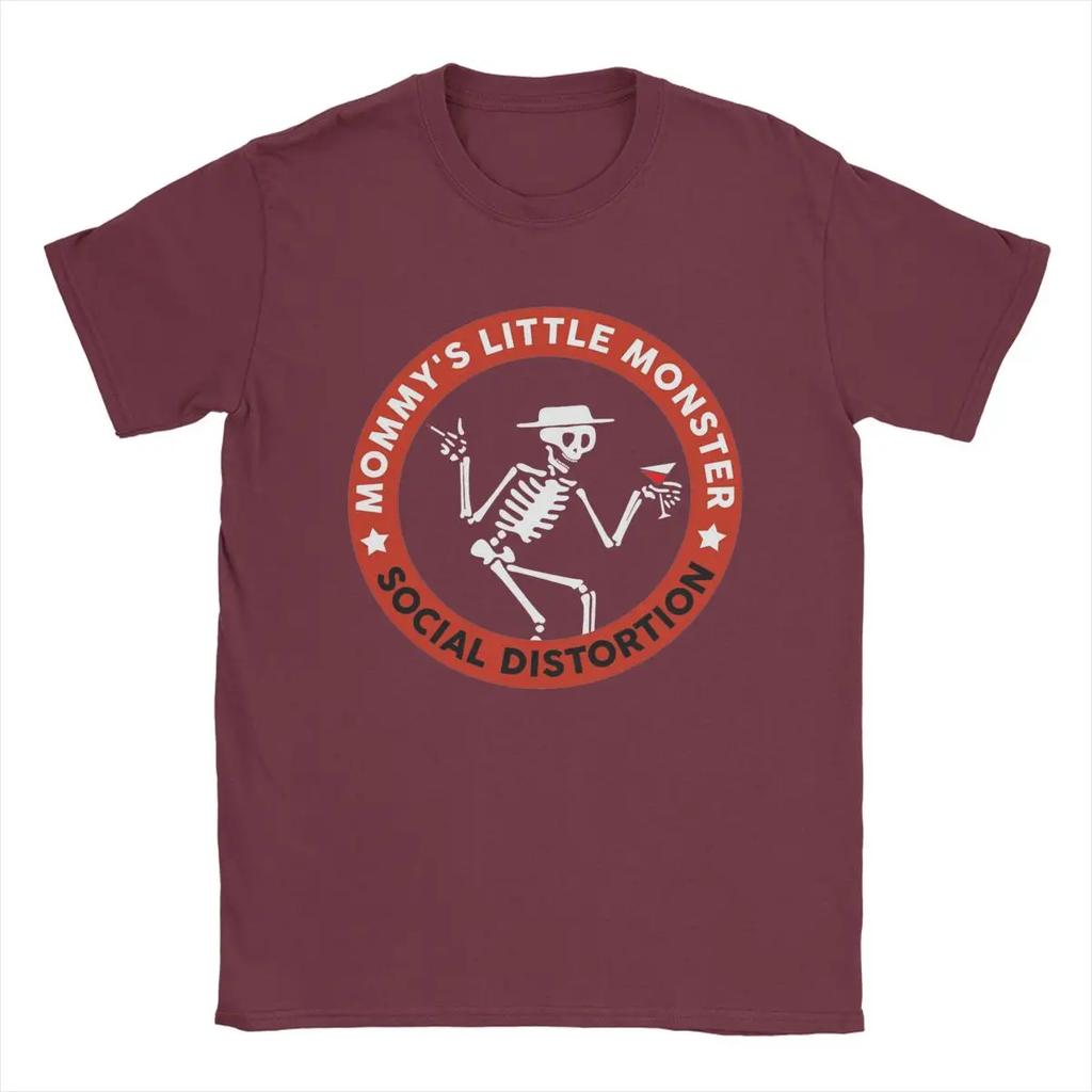 Creative Mommy's Little Monster Social Distortion Bands Music T-Shirt T Shirts Pure Cotton Tee Shirt Gift Idea Clothing