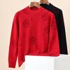Hengyuanxiang Men's Pure Wool Thick Crew Neck Sweater