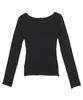 HARDCORE HAPPINESS V-Neck Open Tie Knit_Black