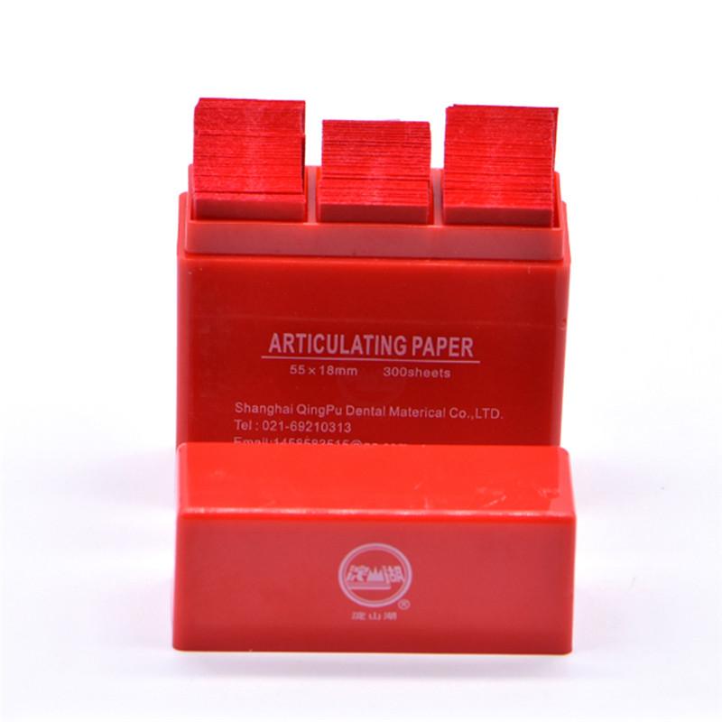 Dental przegubowe paski papieru narzędzia do wybielania zębów w jamie ustnej czerwone