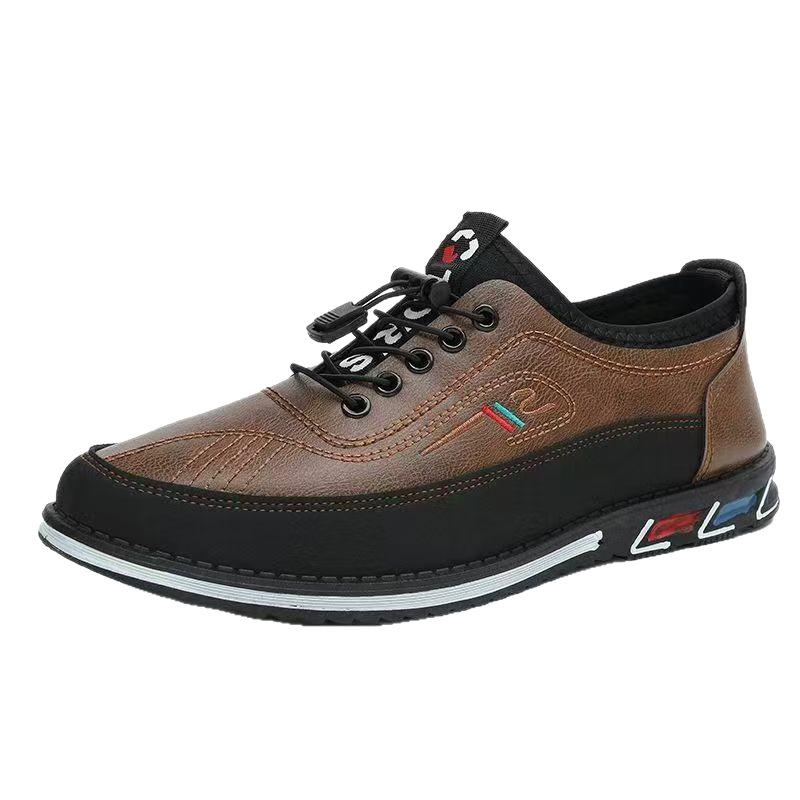 Leather shoes spring and summer breathable casual shoes often drive with soft soles and soft surfaces