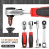 Mini Ratchet, Socket Wrench, Screwdriver, Small Fly Wrench, Batch Head, Handle, Portable 6.35mm