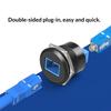 Type C LC Female to Female Fiber Opticals Adapters Socket Panel Module Embedded Design for Networking Signal Stability