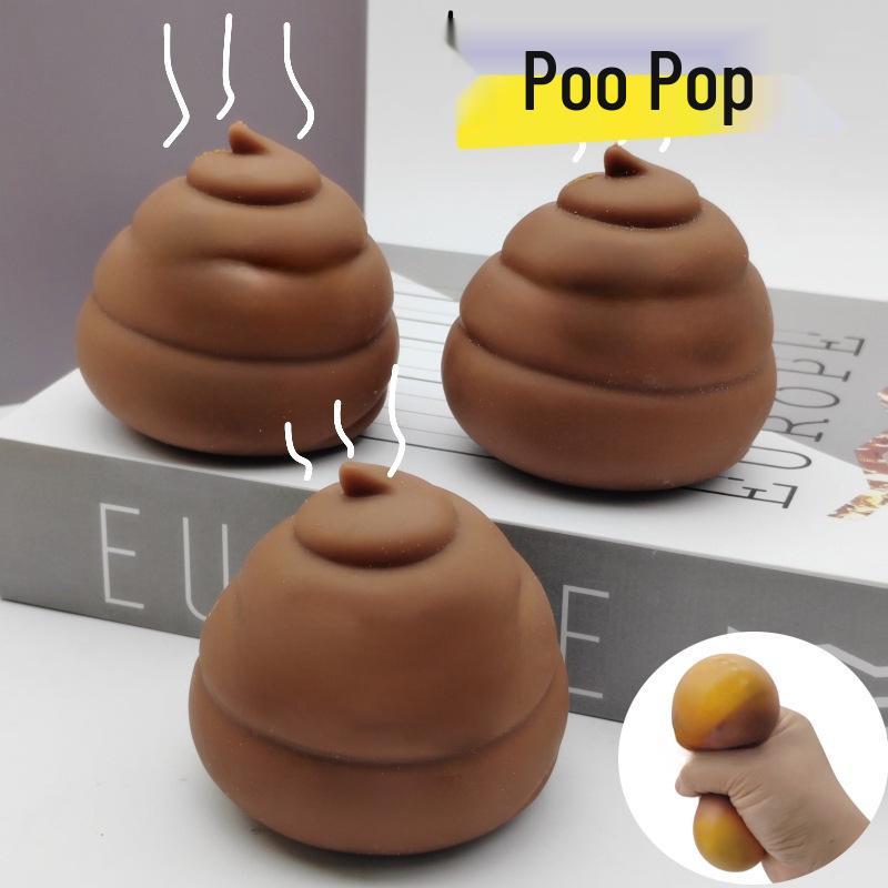 

Stress Relief Poop Pinch Toy - Funny Prank & Vent Sticky Trinket