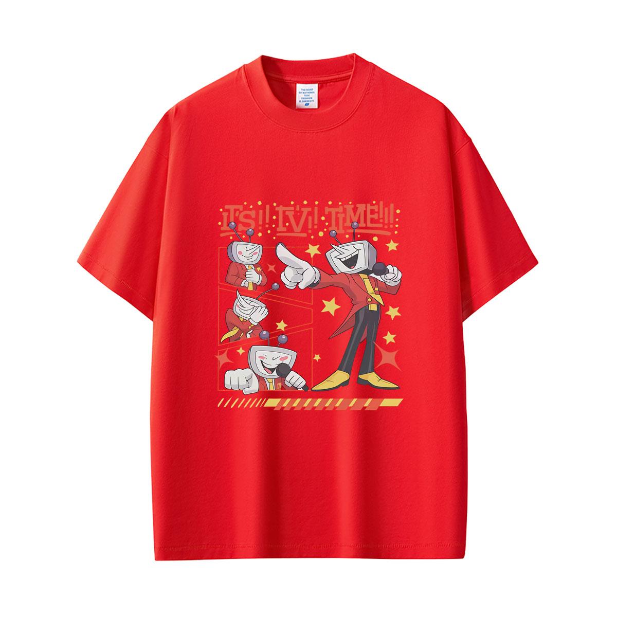 Game Deltarune Tenna Its TV Time Funny Meme Tshirt Unisex Women Clothing Casual Humor Oversized Tshirts Male Fashion Vintage Tees 4XL