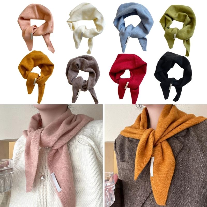 Multiple Functional Winter Scarf For Women Soft Weave Trilateral Plan Thin Fashion Addition For Cold Weather
