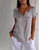 Summer Loose Casual Fashion Simple Commuting Short Sleeved Top
