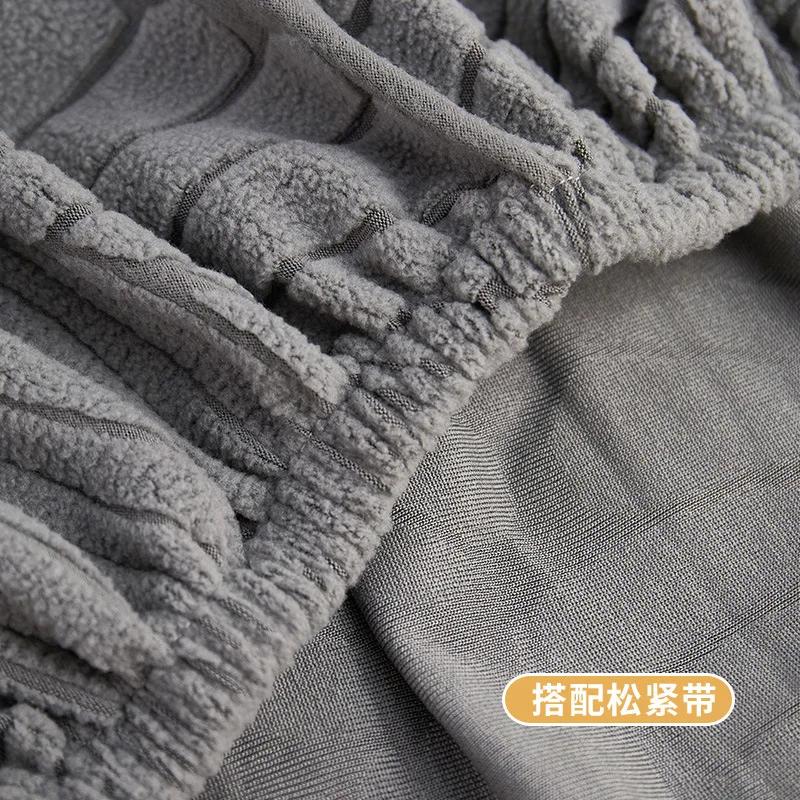 Jacquard Waterproof Sofa Cover for Living Room Thick Elastic Sofa Cover 1/2/3/4 Seater L-Shaped Corner Sofa Cover