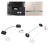 2PCS Set Refrigerator Lock Strong Adhesive Hole Free ABS Fridge Door Child Proof Lock for Cabinet