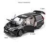 1/24 TOYOTA Sienna MPV Alloy Car Model Diecast Metal Vehicles Car Model High Simulation Sound and Light Collection Kids Toy Gift