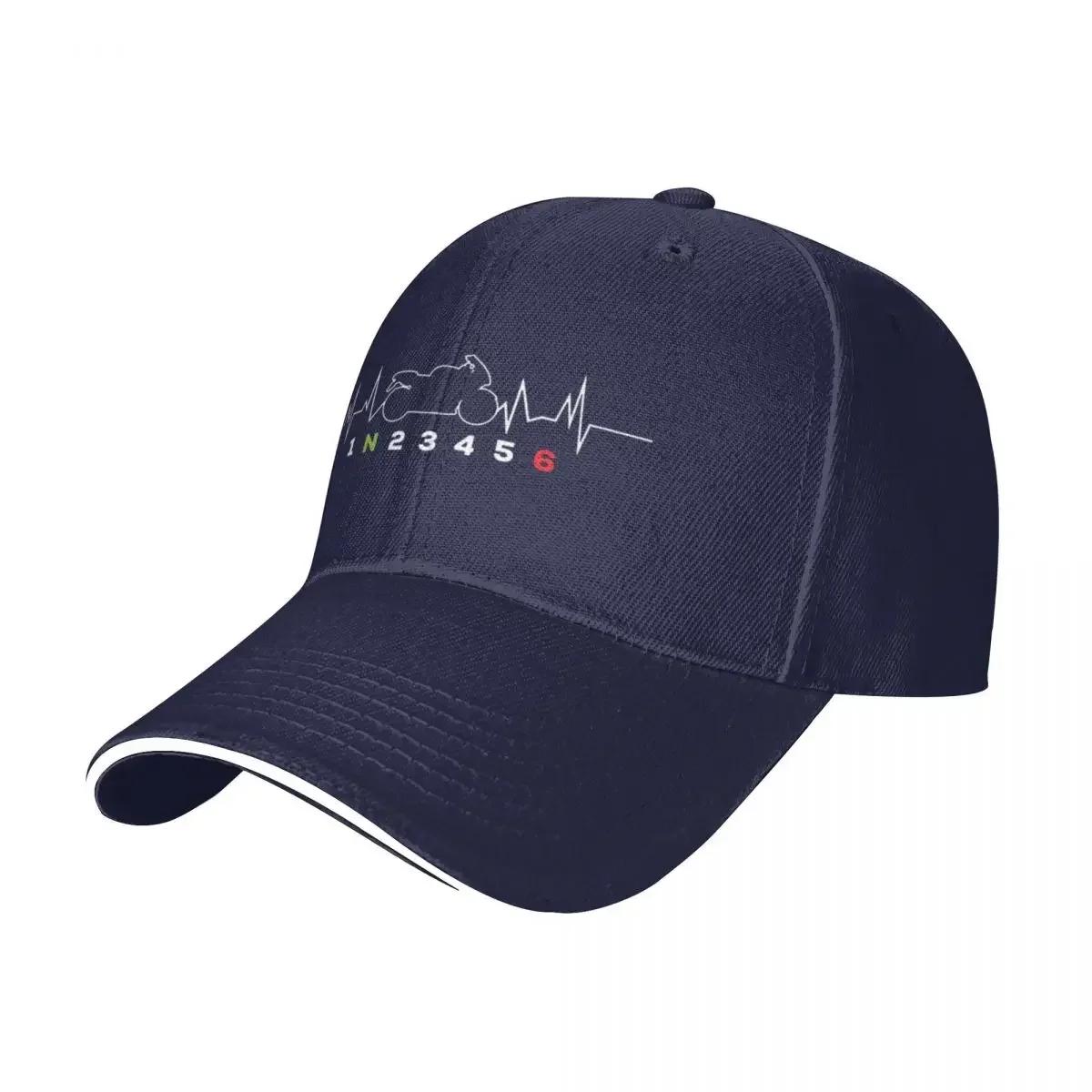 Heartbeat Motorcycle Gear Shift One Up Five Down Biker Custom Baseball Caps Men High-end Female Beach Dad Hat Snapback Cap One Size