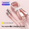 PD100W Transparent Flash Charging Cable for iPhone 14/12 with Light Data Connector