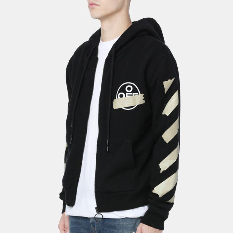 OFF WHITE Arrows Zip Up Hoodie OMBE001G20FLE0021048