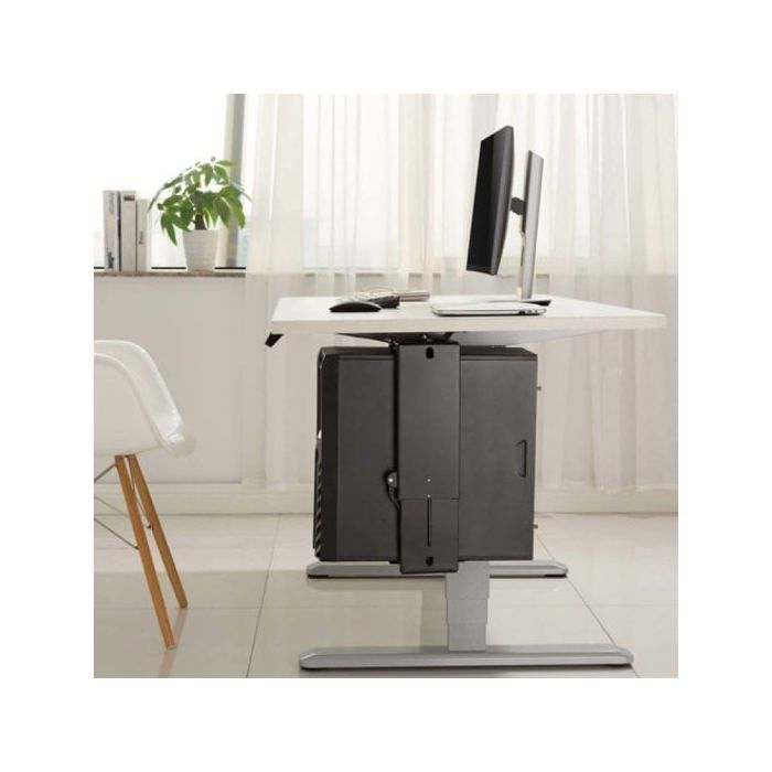 Aisens Soporte Giratorio Y Altura Personalizable Para CPU Por Debajo De Escritorio Con Bloqueo Fácil