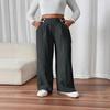 New Style Stretch Floor-length Casual Pants, High-waisted Long Pants, Loose and Elegant Style Straight-leg Women's Trousers