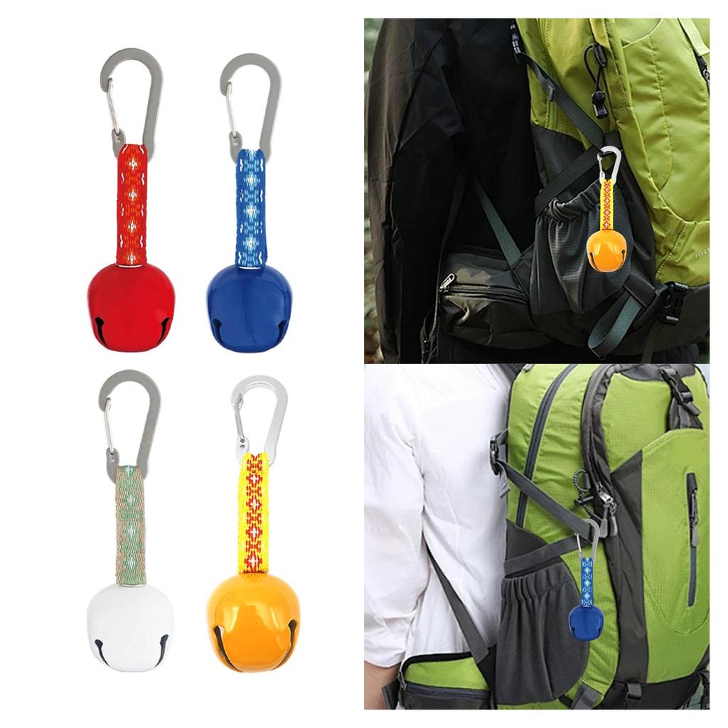 Hiking Camping Bear Bell Portable Iron Safety Alert Sound Emergency Survival Bell for Backpack Pet Collar Dog Training