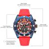 MEGIR Men's Watches Luxury Analogue Sport Chronograph Luminous Clock Silicone Strap Quartz Military Wristwatch Reloj Hombre 2209