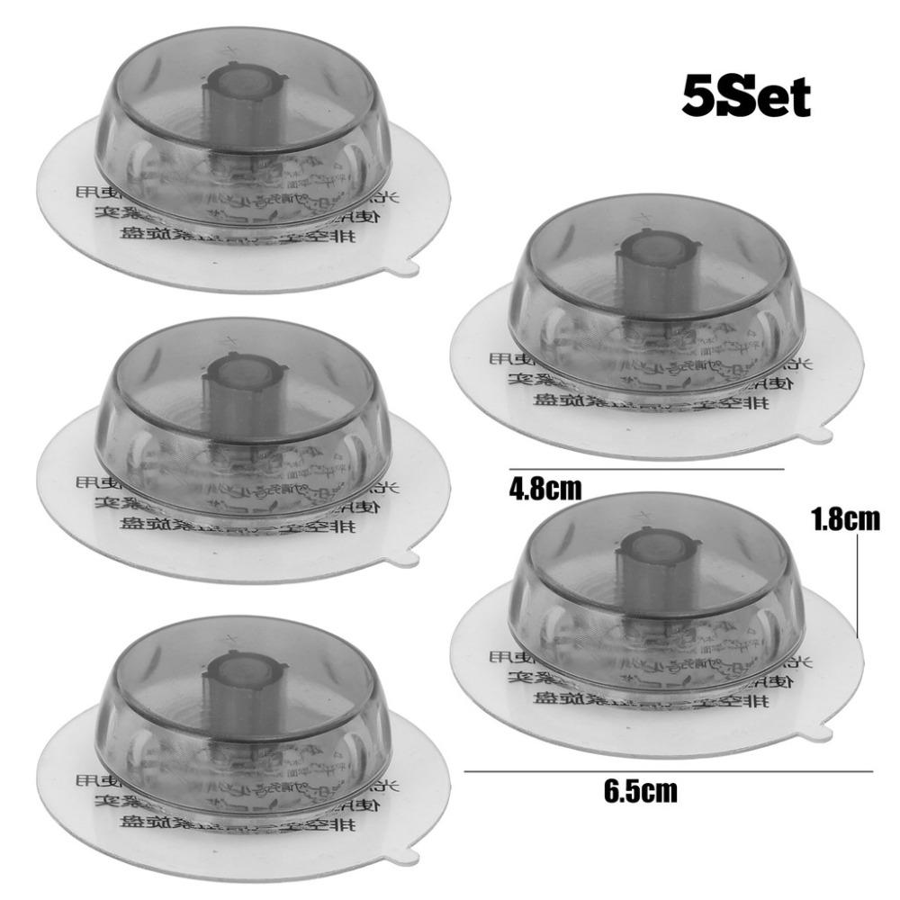 5PCS Transparent Suction Cup Adhesive Hooks Multifunctional Suction Cup Base Replacement Glass Tile Sucker Hanger Portable
