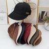 ins retro corduroy cap lazy wind soft top baseball cap daily commute plain versatile hat